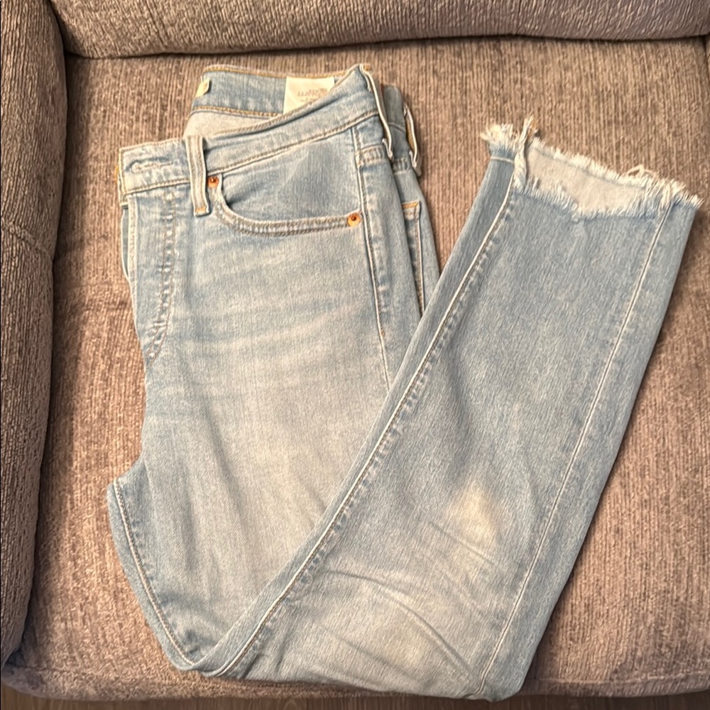 Levi's Blue Skinny Jeans with Distressed Details